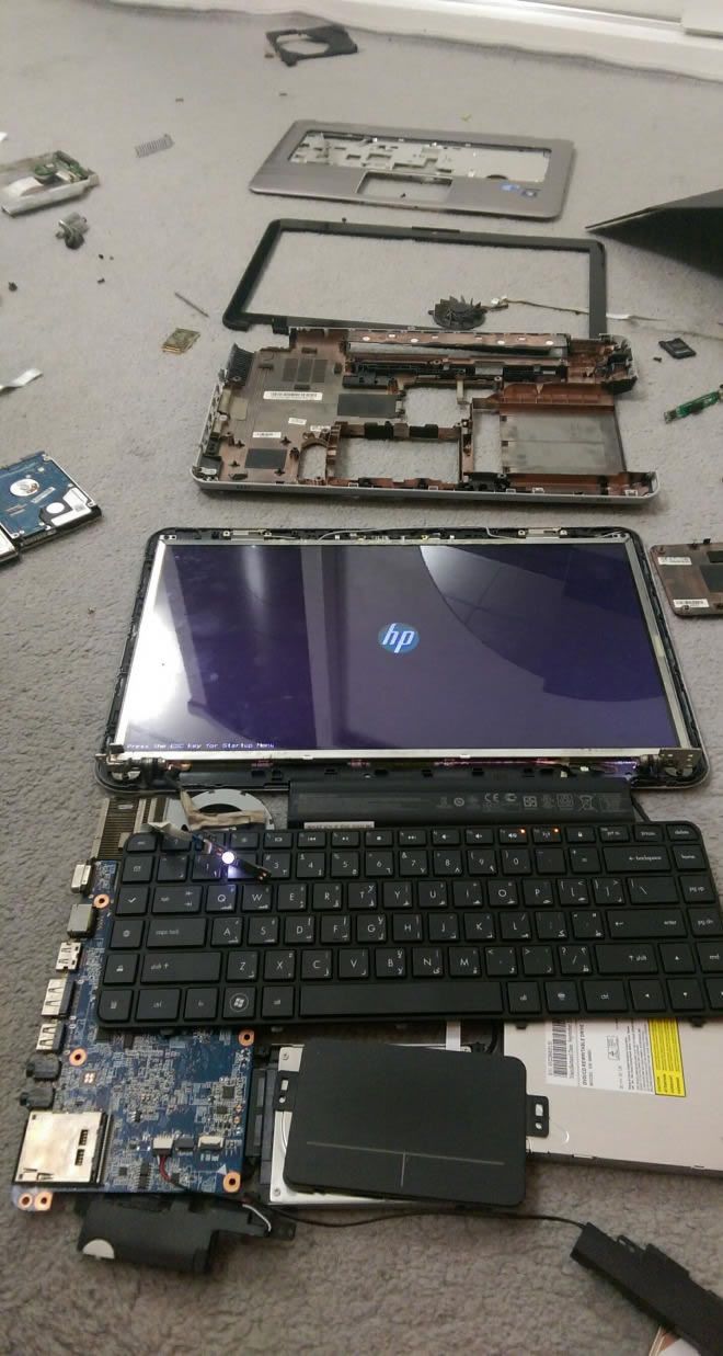 Laptop repair example 2